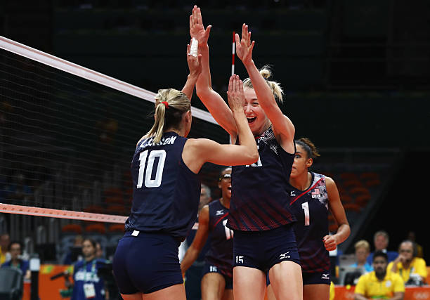 排球简化图:攻防转换与站位示意图